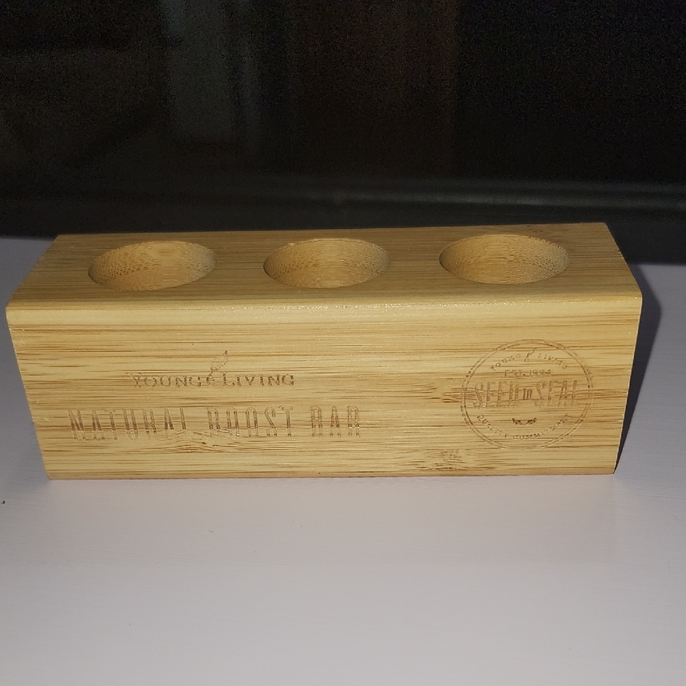 Essential Oil 5ml bottle bamboo holder wooden Young Living Natural Boost Bar NEW